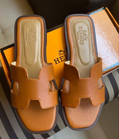 brown Stylish Women's Synthetic Leather Semi-Formal Flats