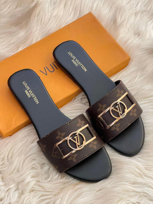 Women's Brown Synthetic Leather Semi-Formal Flats