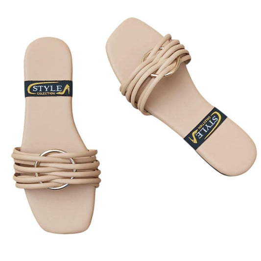 Stylish Women's PU-Fabric Semi-Formal Flats