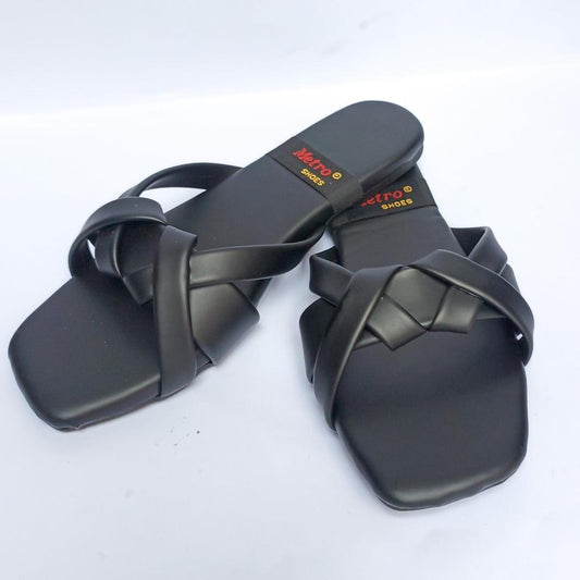 Women's PU Leather Slippers