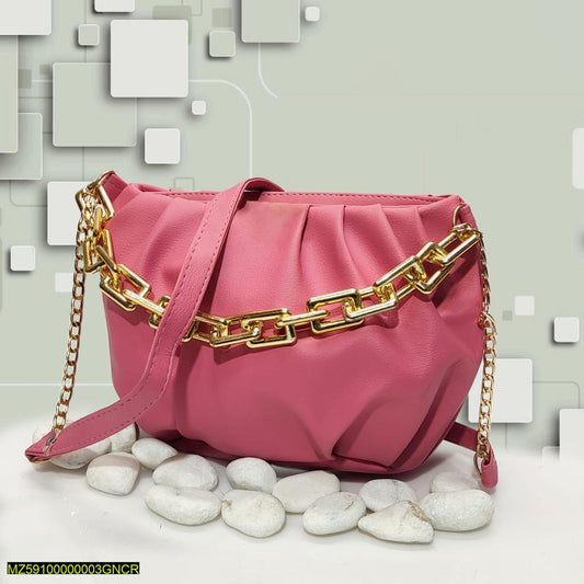 Women's Plain Saddle Crossbody Bag