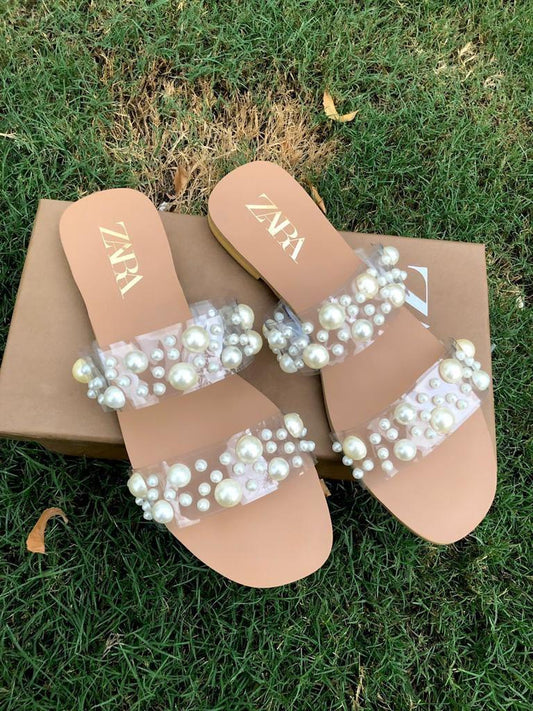 Stylish Women's Fancy Synthetic Leather Flats