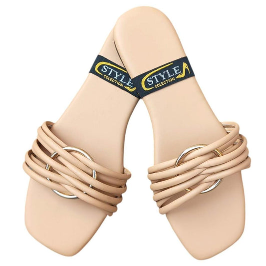 Stylish Women's PU-Fabric Semi-Formal Flats